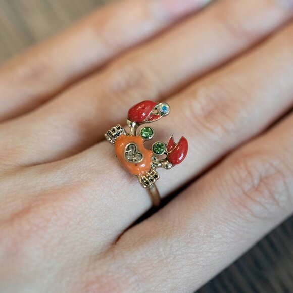 Betsey Johnson “Under the Sea” Anklet + Ring Set — Rare Vintage - Picture 4 of 7